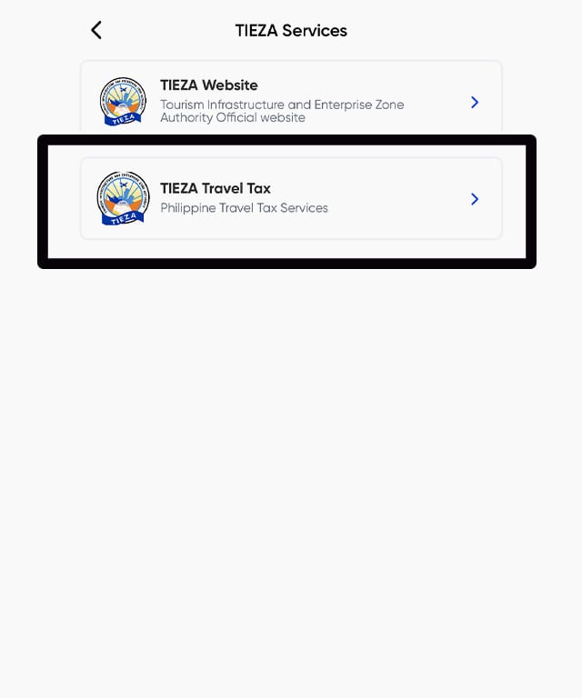 Travel Tax Payment Facility
